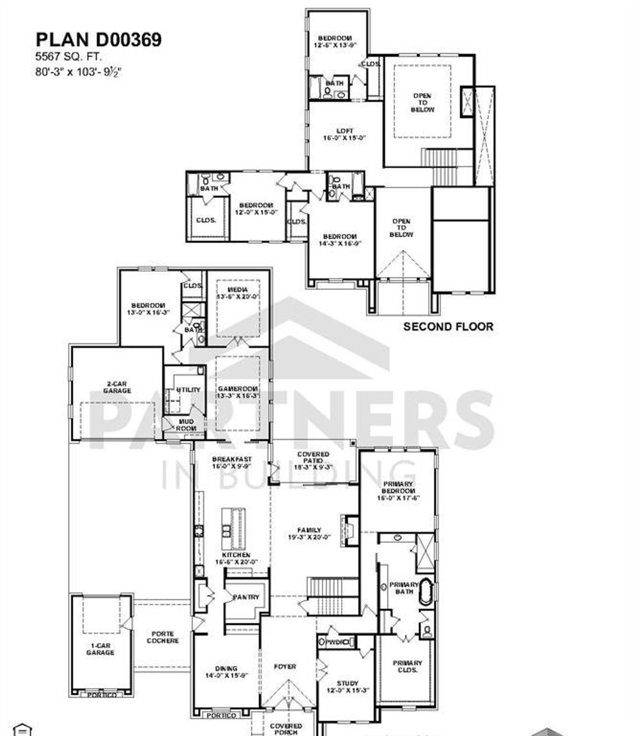 2D floor plan layout of this home in Dean Farms, Lucas, TX (Image 2).