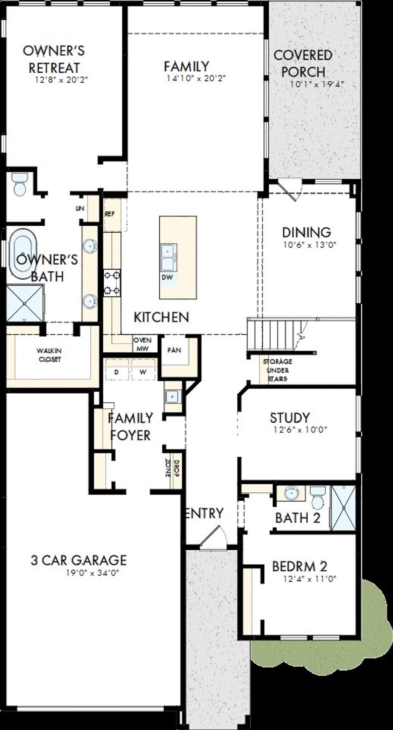 2D floor plan layout of this home in Furst Ranch, Bartonville, TX (Image 2). 2D floor plan layout of this home in Furst Ranch, Bartonville, TX (Image 2).