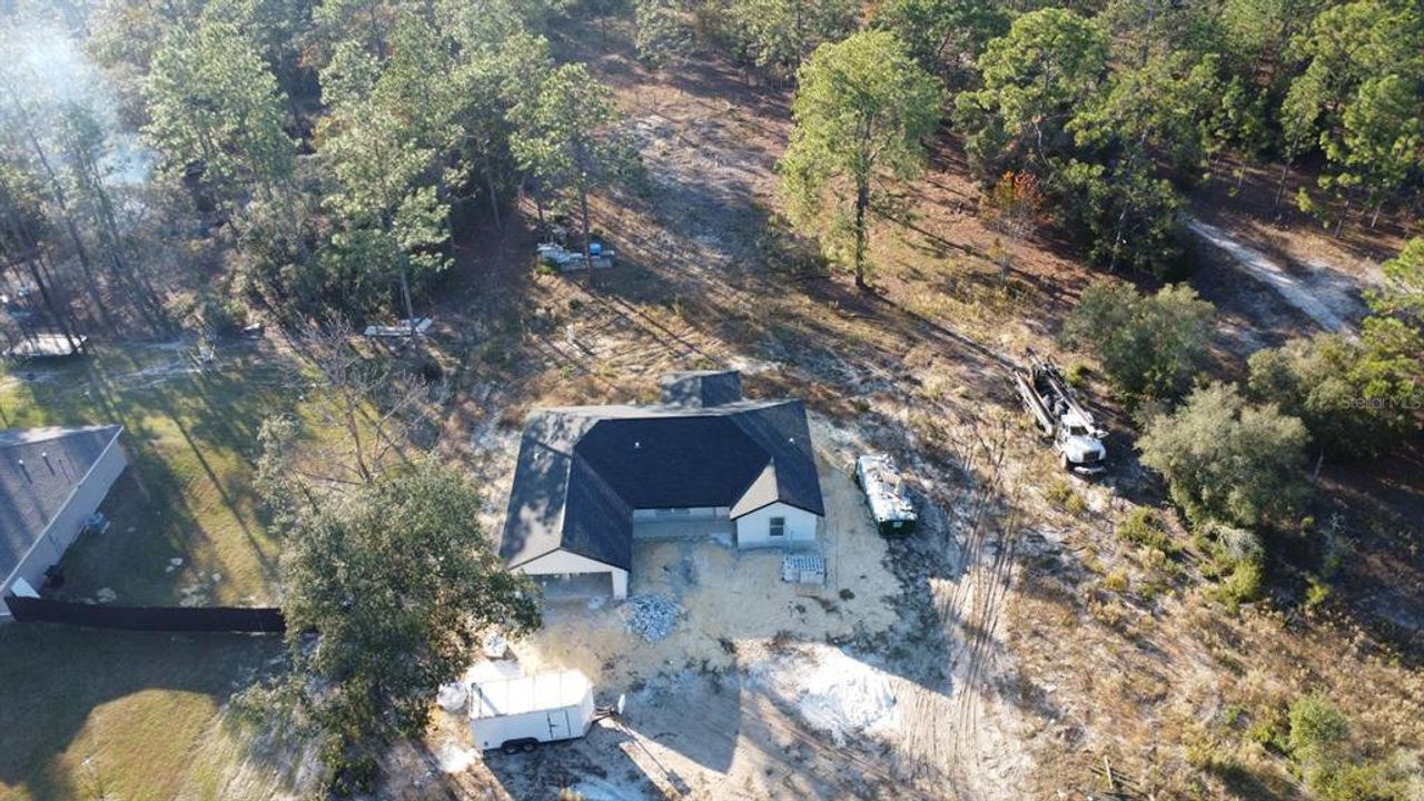 In-progress construction of a new home in , Dunnellon, FL (Image 2).