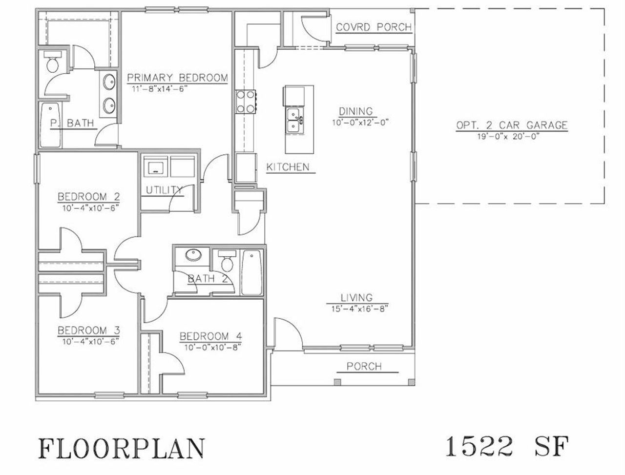 2D floor plan layout of this home in , Gainesville, TX (Image 2).