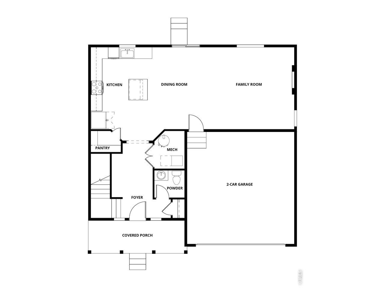 2D floor plan layout of this home in , Berthoud, CO (Image 2).
