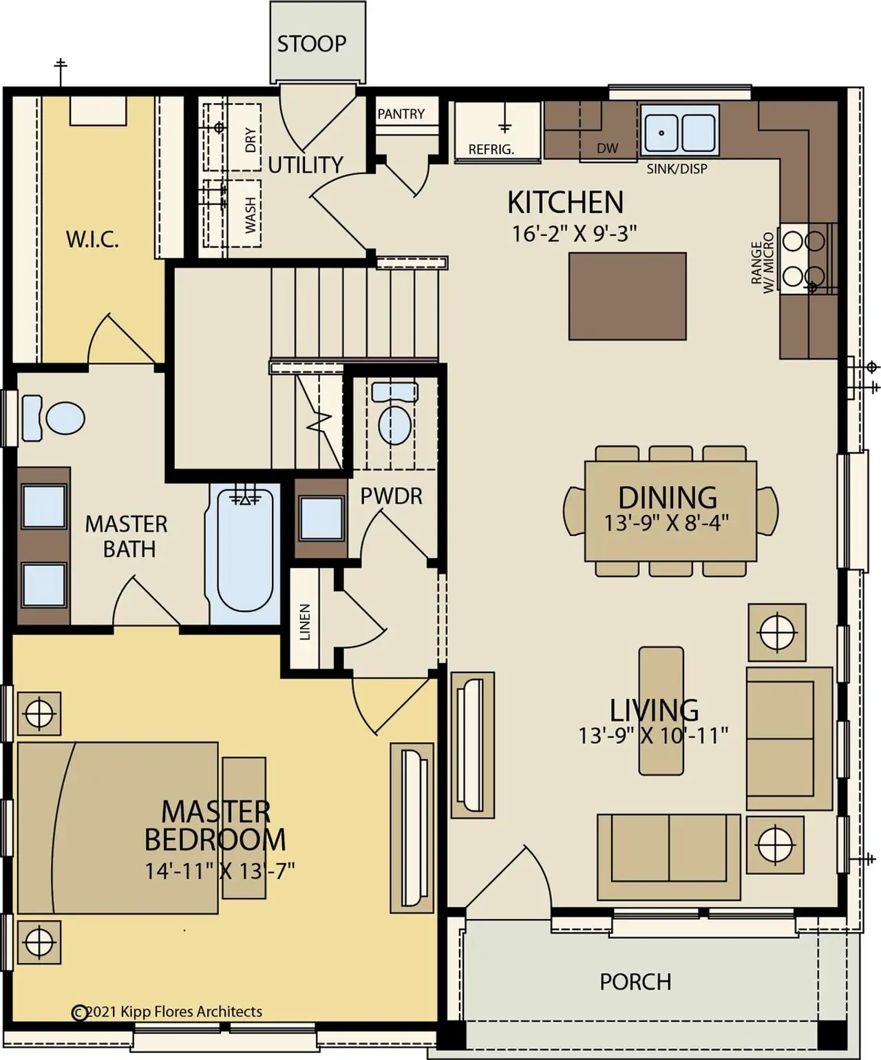 2D floor plan layout of this home in Garten Haus Cottages At Solms Landing, Canyon Lake, TX (Image 2).
