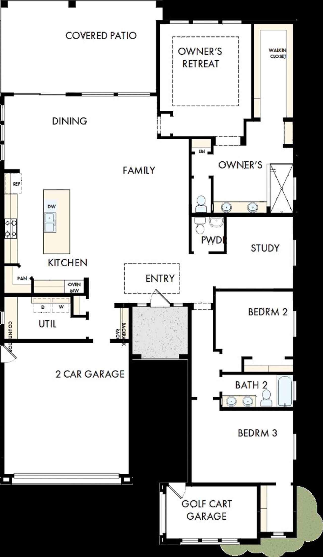 2D floor plan layout of this home in Skyline at Verrado Regent Hills, Buckeye, AZ (Image 2). 2D floor plan layout of this home in Skyline at Verrado Regent Hills, Buckeye, AZ (Image 2).