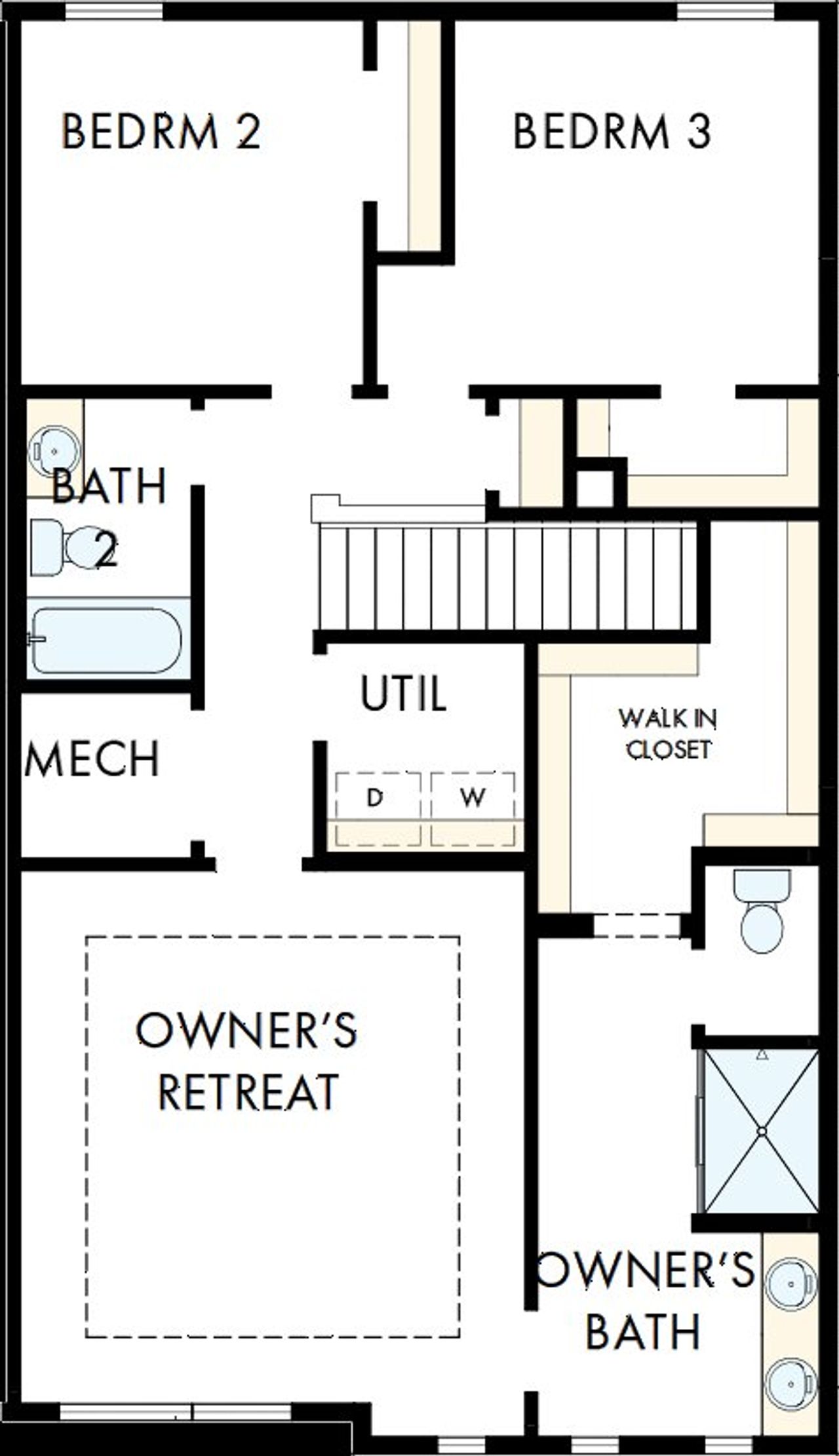 2D floor plan layout of this home in Baseline Foothills Collection, Broomfield, CO (Image 2). 2D floor plan layout of this home in Baseline Foothills Collection, Broomfield, CO (Image 2).