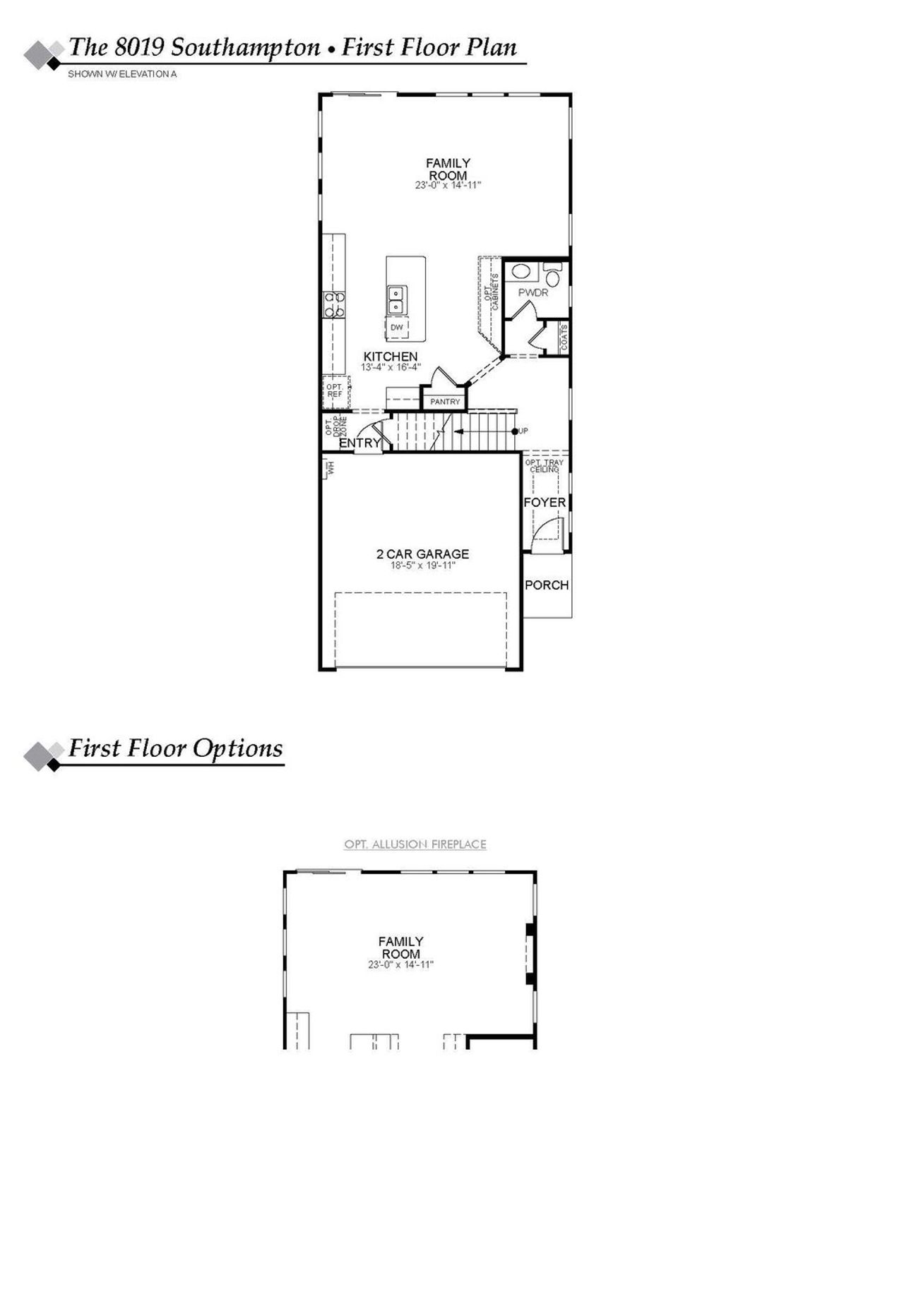 2D floor plan layout of this home in Harrisburg Village Townhomes, Harrisburg, NC (Image 2).