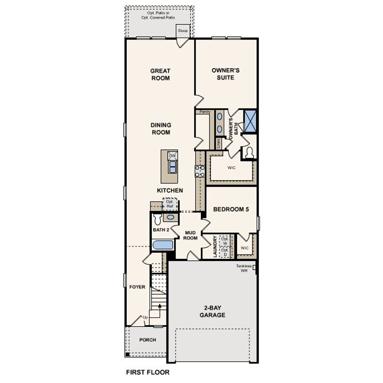 2D floor plan layout for the Bristol by Century Communities in Jennings Place, Austin, TX (Image 2). 2D floor plan layout for the Bristol by Century Communities in Jennings Place, Austin, TX (Image 2).