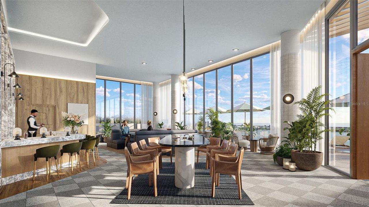 Furnished interior view inside a new home in The Ritz-Carlton Residences, Tampa (Image 2). Furnished interior view inside a new home in The Ritz-Carlton Residences, Tampa (Image 2).