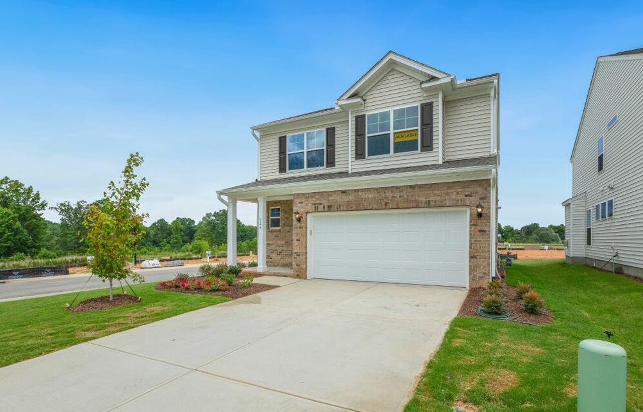 Representative exterior photo of a completed home built from the Ellerbe by Eastwood Homes in Ashton Park, Monroe, NC (Image 2).
