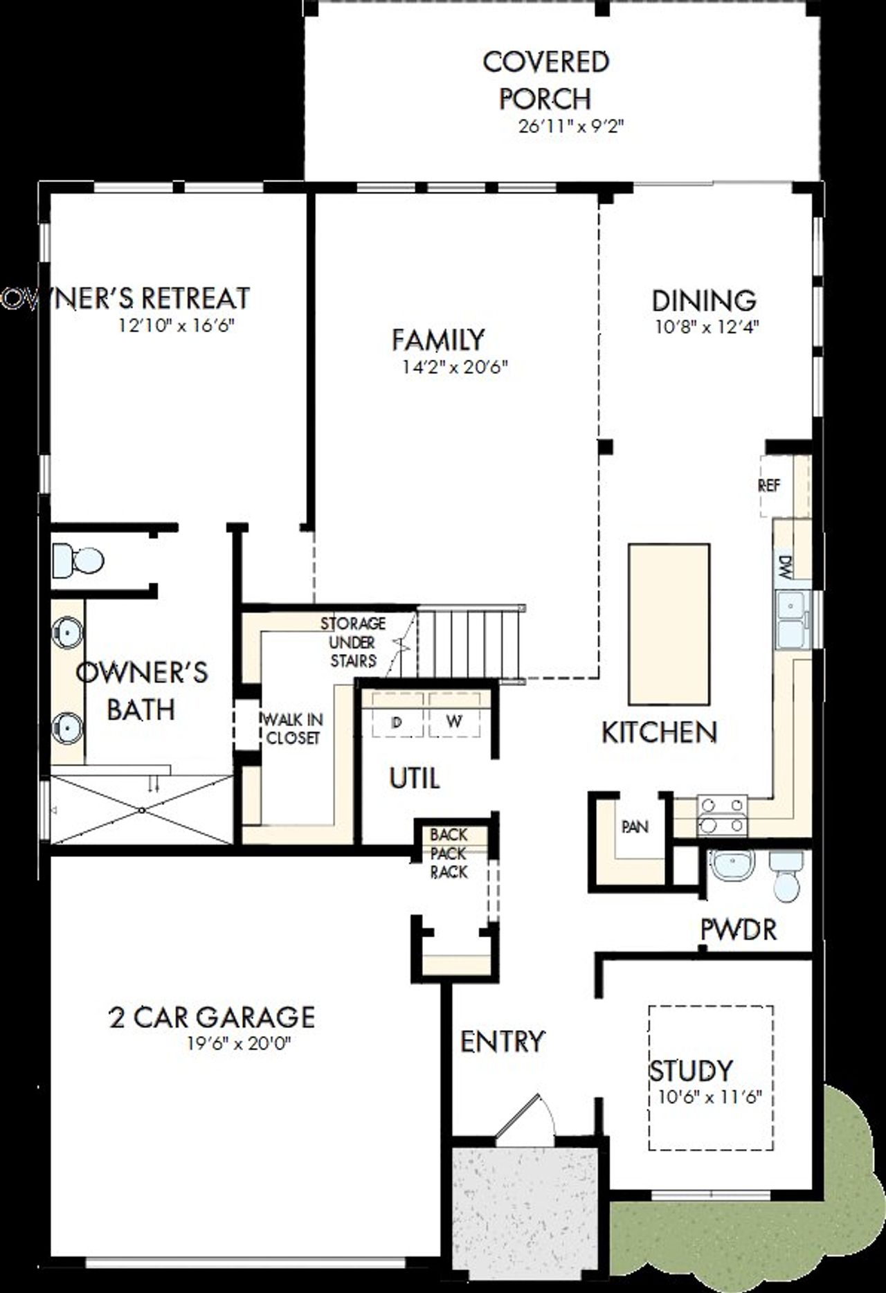 2D floor plan layout of this home in Headwaters 50' - Executive Series, Dripping Springs, TX (Image 2). 2D floor plan layout of this home in Headwaters 50' - Executive Series, Dripping Springs, TX (Image 2).
