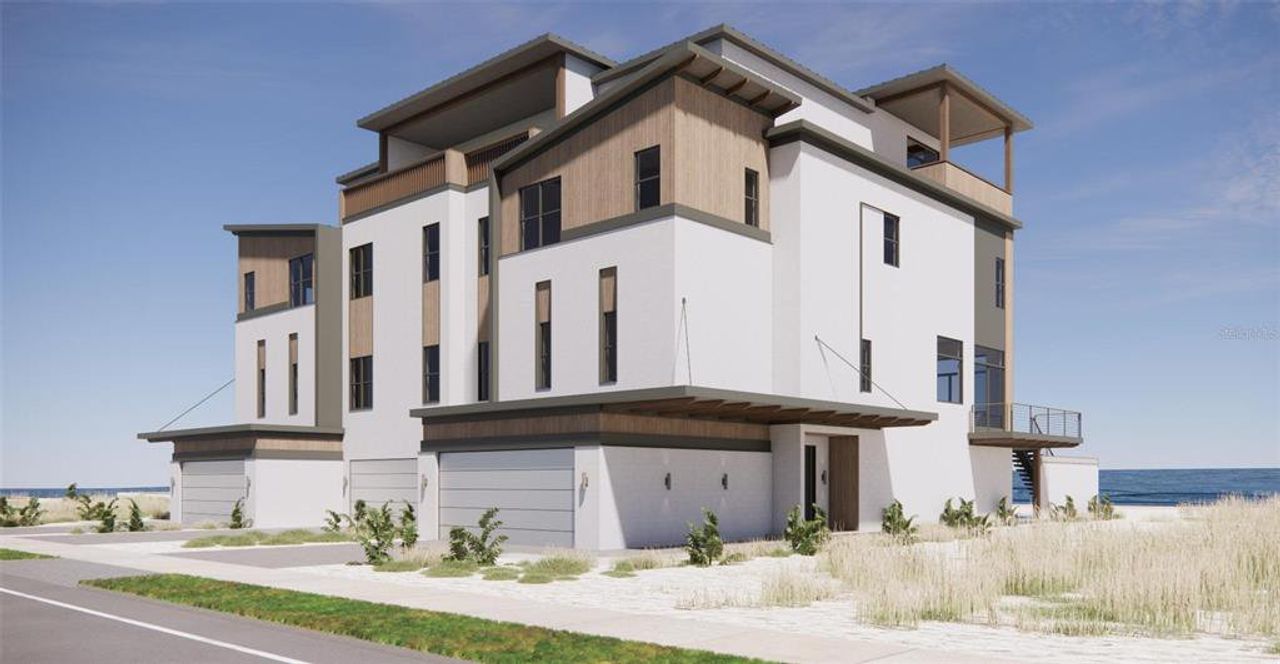 Front exterior of a new home in , New Smyrna Beach, FL, highlighting curb appeal (Image 2).