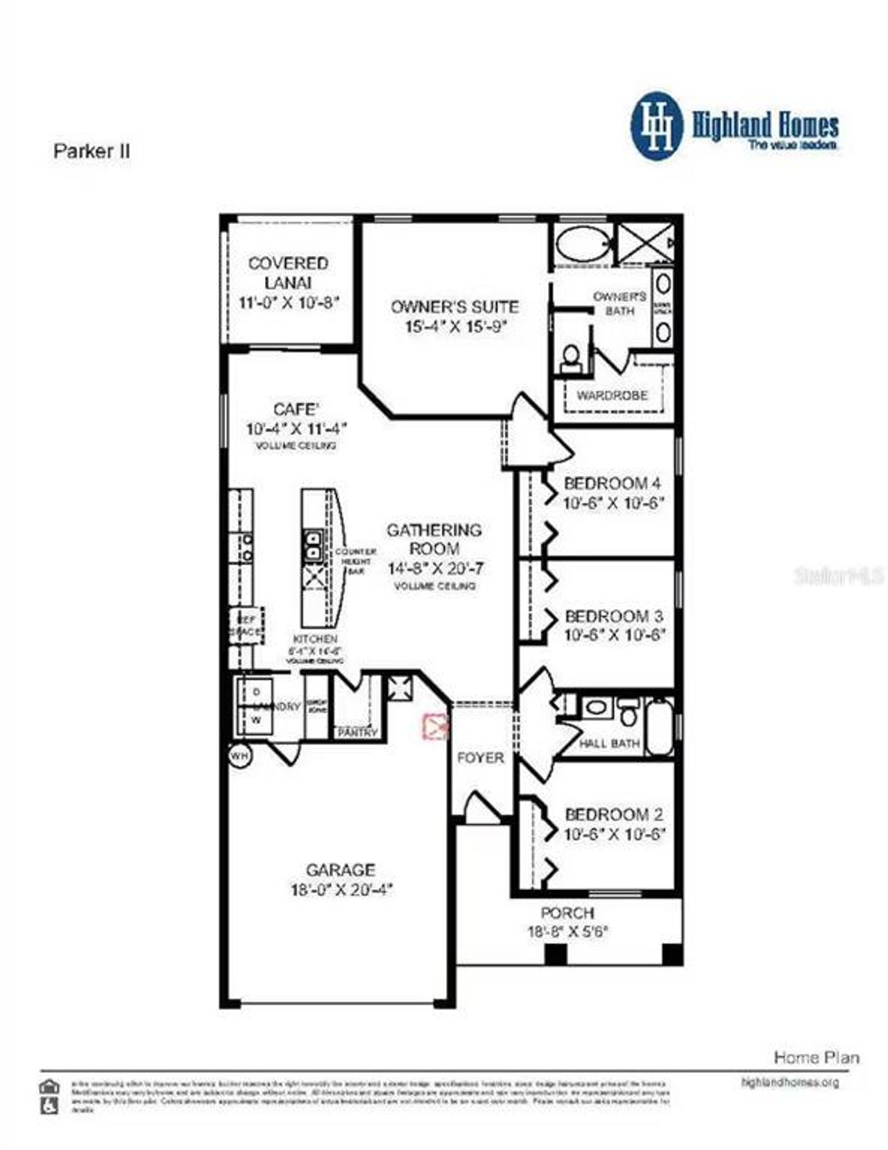 2D floor plan layout of this home in Jackson Crossing, Palmetto, FL (Image 2).