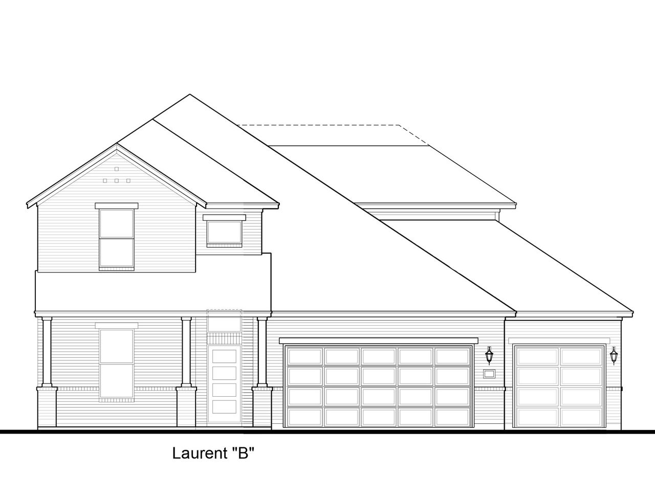 Representative rendering of the exterior for the Laurent 60s by First America Homes (Image 2).