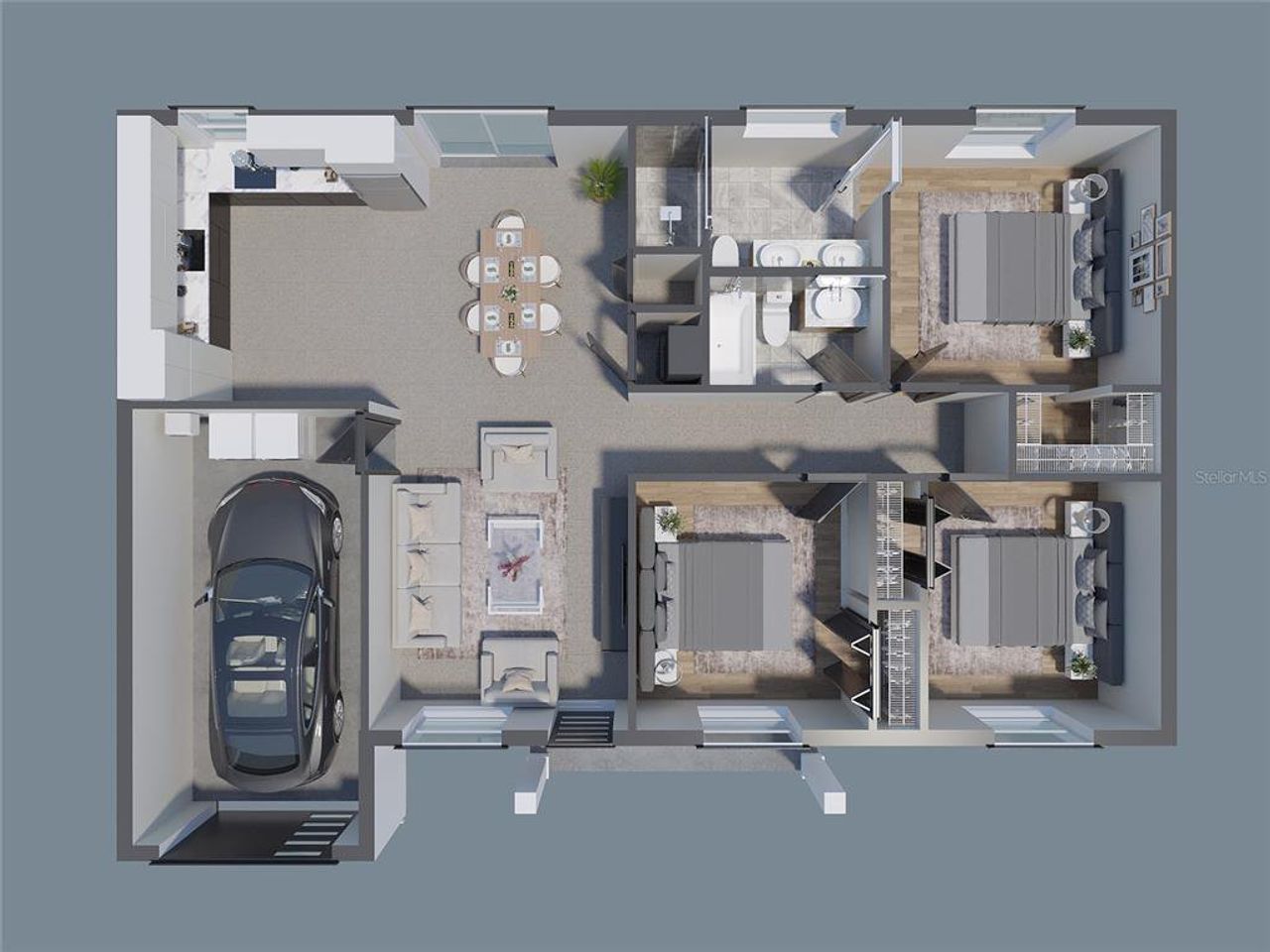 2D floor plan layout of this home in , Ocala, FL (Image 2). 2D floor plan layout of this home in , Ocala, FL (Image 2).