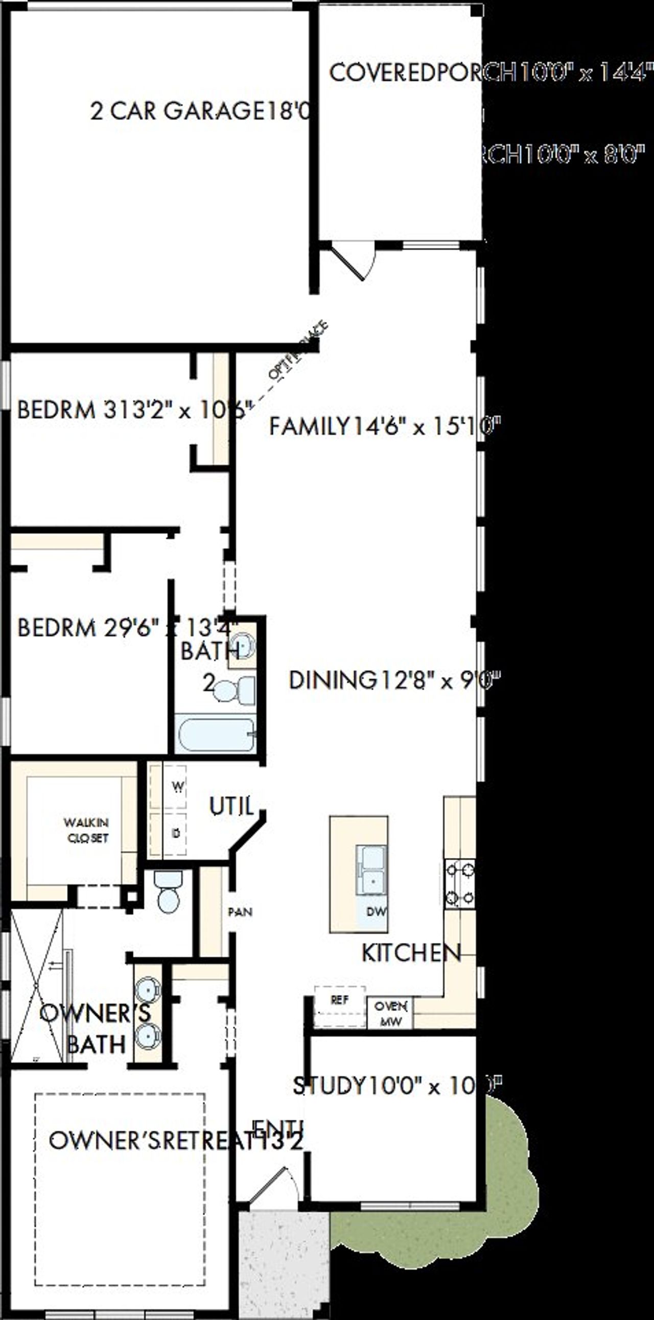 2D floor plan layout of this home in Mantua Point Gardens, Van Alstyne, TX (Image 2). 2D floor plan layout of this home in Mantua Point Gardens, Van Alstyne, TX (Image 2).