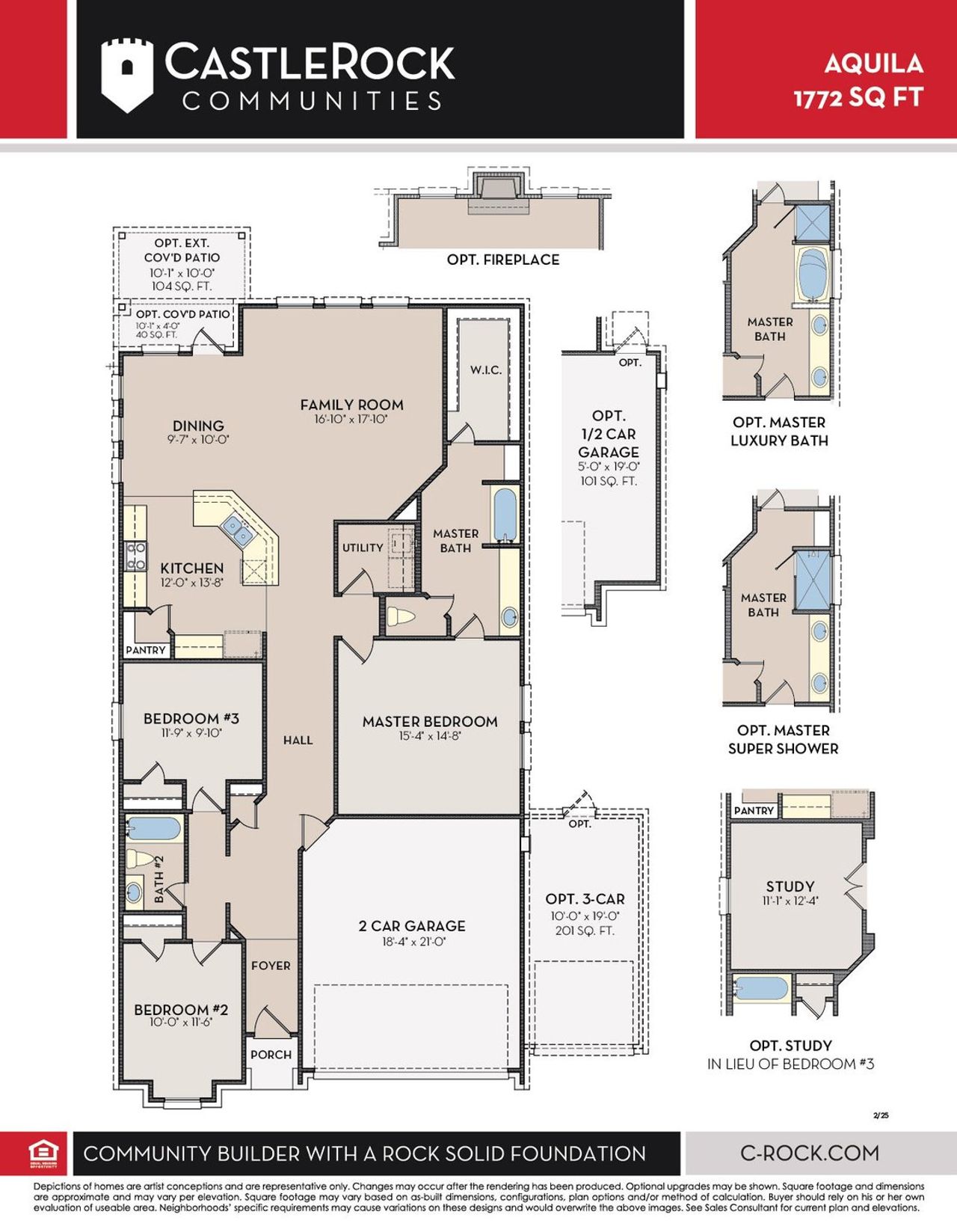 2D floor plan layout of this home in Brush Creek, Fairview, TN (Image 2).