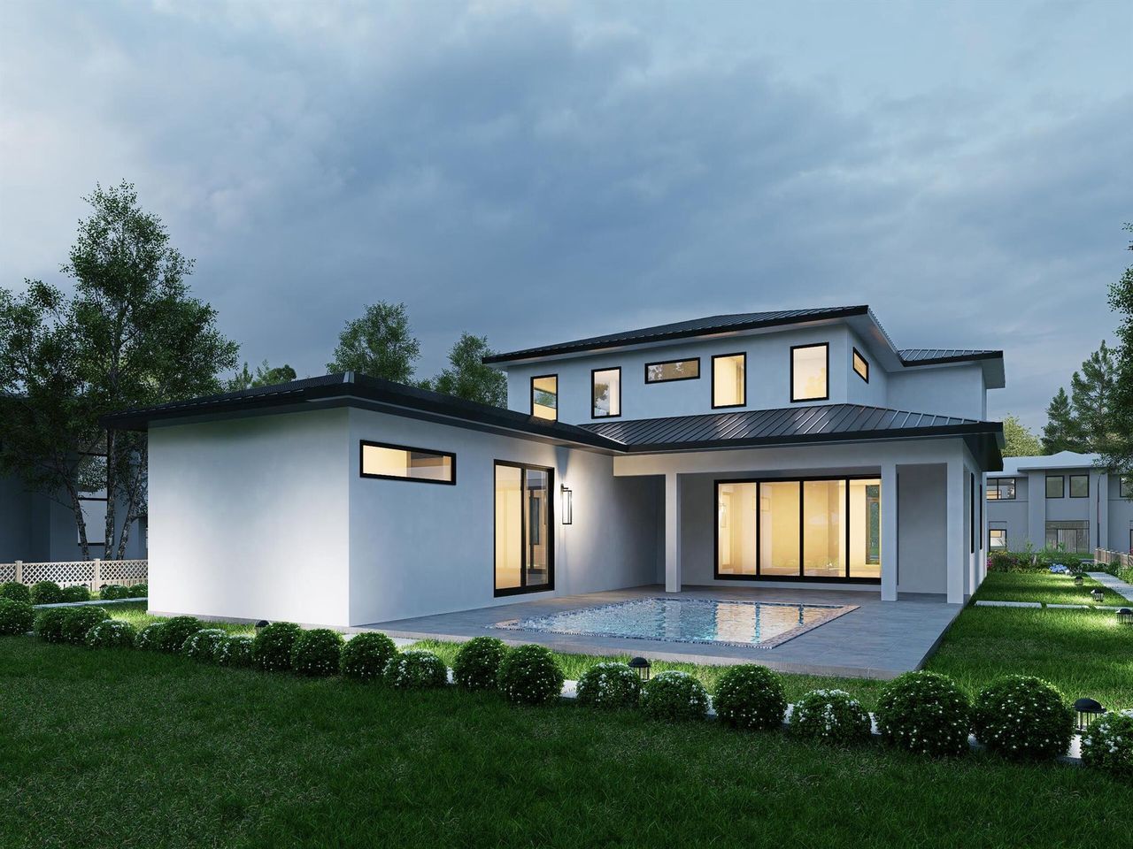 Front exterior of a new home in , Delray Beach, FL, highlighting curb appeal (Image 2). Front exterior of a new home in , Delray Beach, FL, highlighting curb appeal (Image 2).