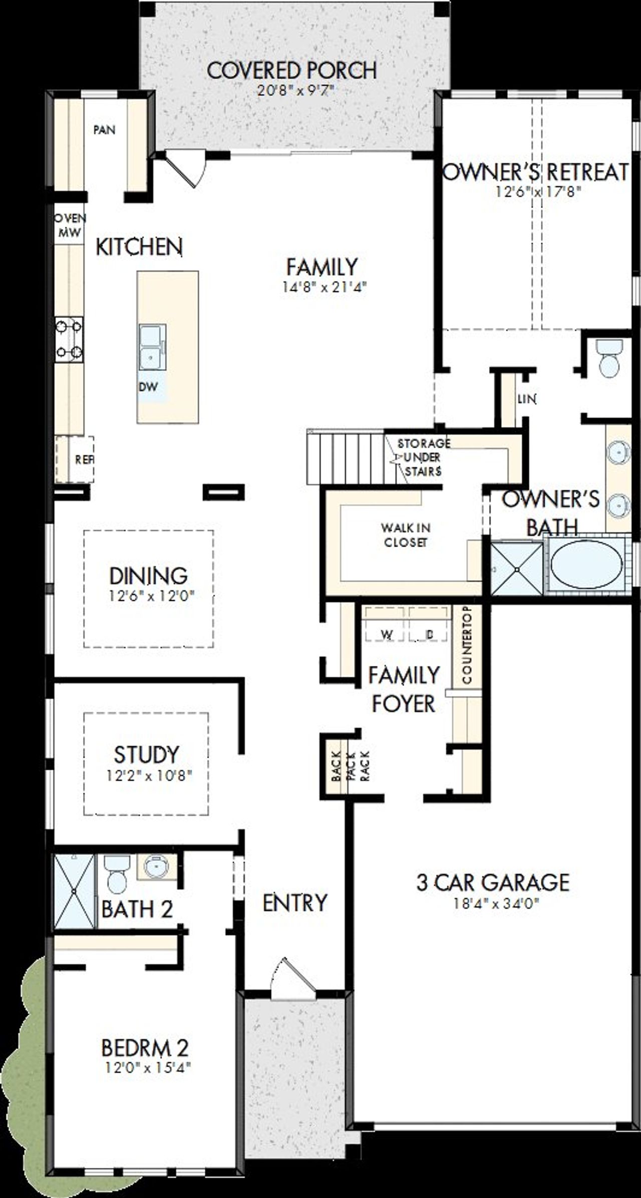 2D floor plan layout of this home in Ridgeline, McKinney, TX (Image 2). 2D floor plan layout of this home in Ridgeline, McKinney, TX (Image 2).