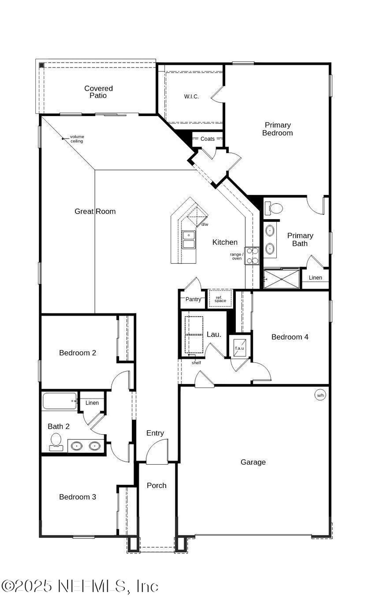 2D floor plan layout of this home in , Jacksonville, FL (Image 2).