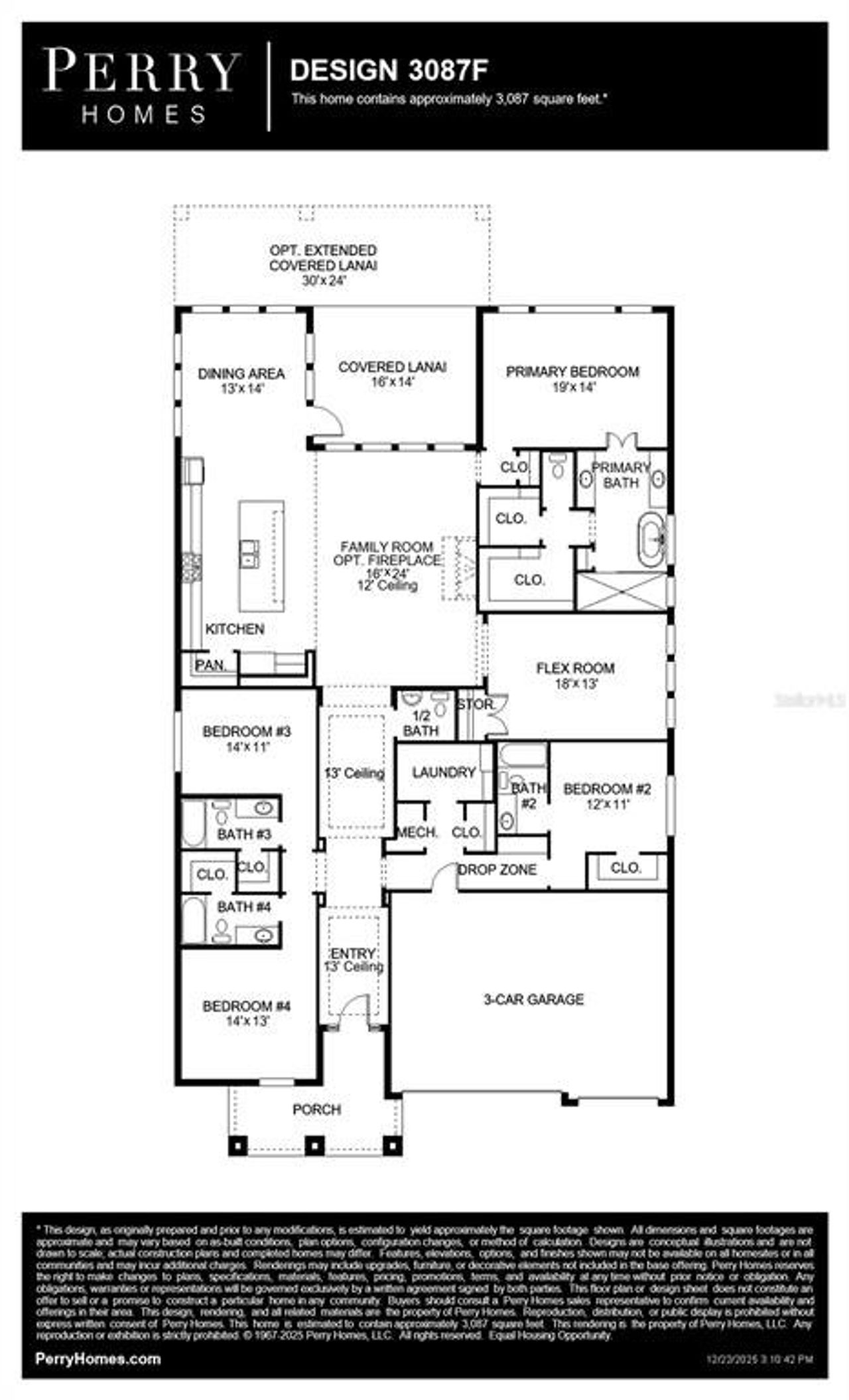 2D floor plan layout of this home in Turnleaf, Punta Gorda, FL (Image 2).