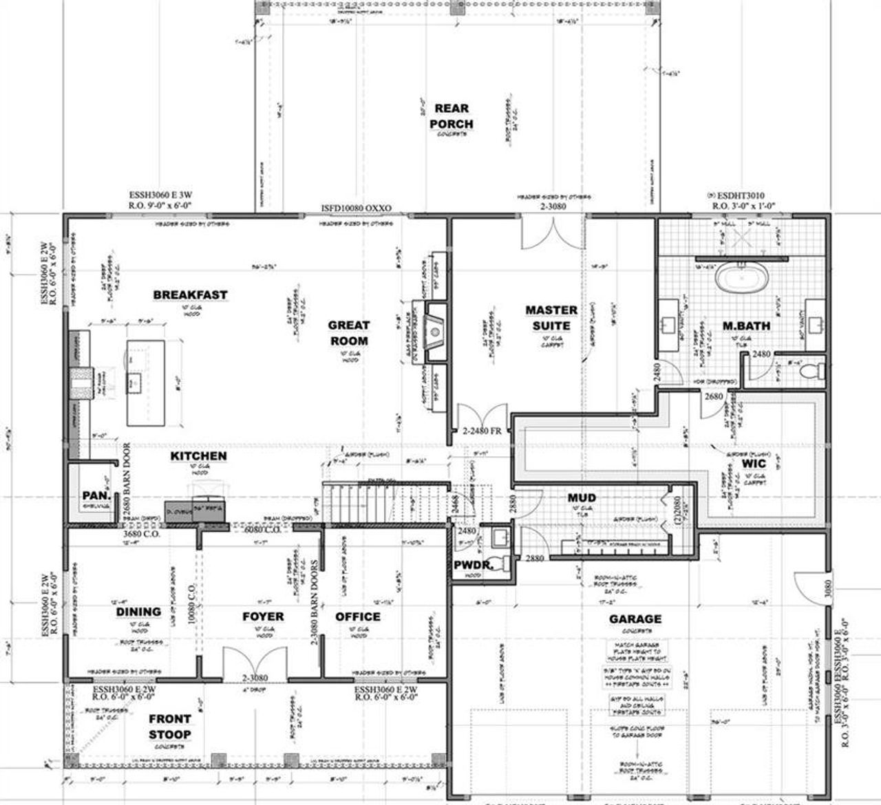 2D floor plan layout of this home in , Buford, GA (Image 2).