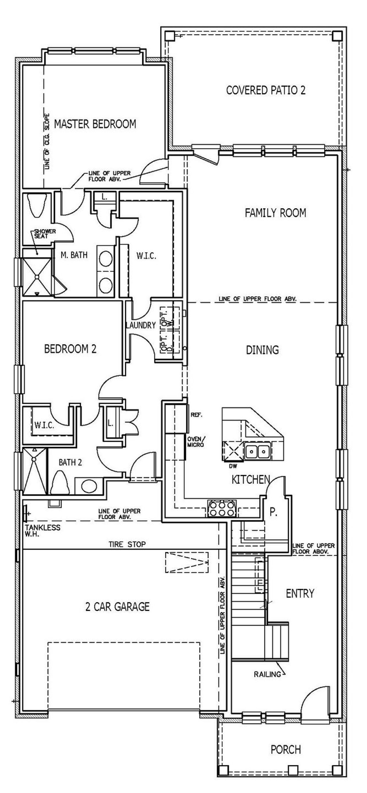 2D floor plan layout of this home in University Heights, Round Rock, TX (Image 2).