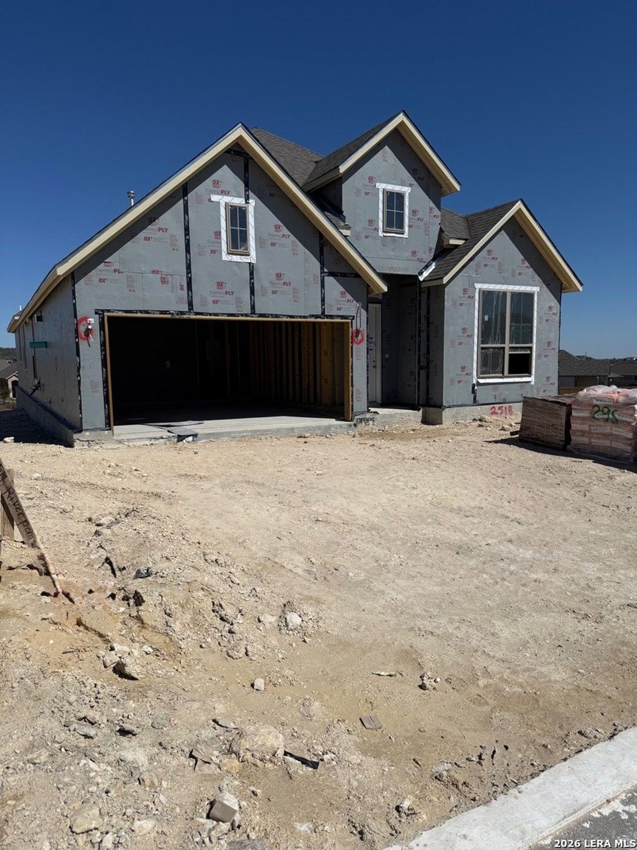 In-progress construction of a new home in Ladera - 50s, San Antonio, TX (Image 2).
