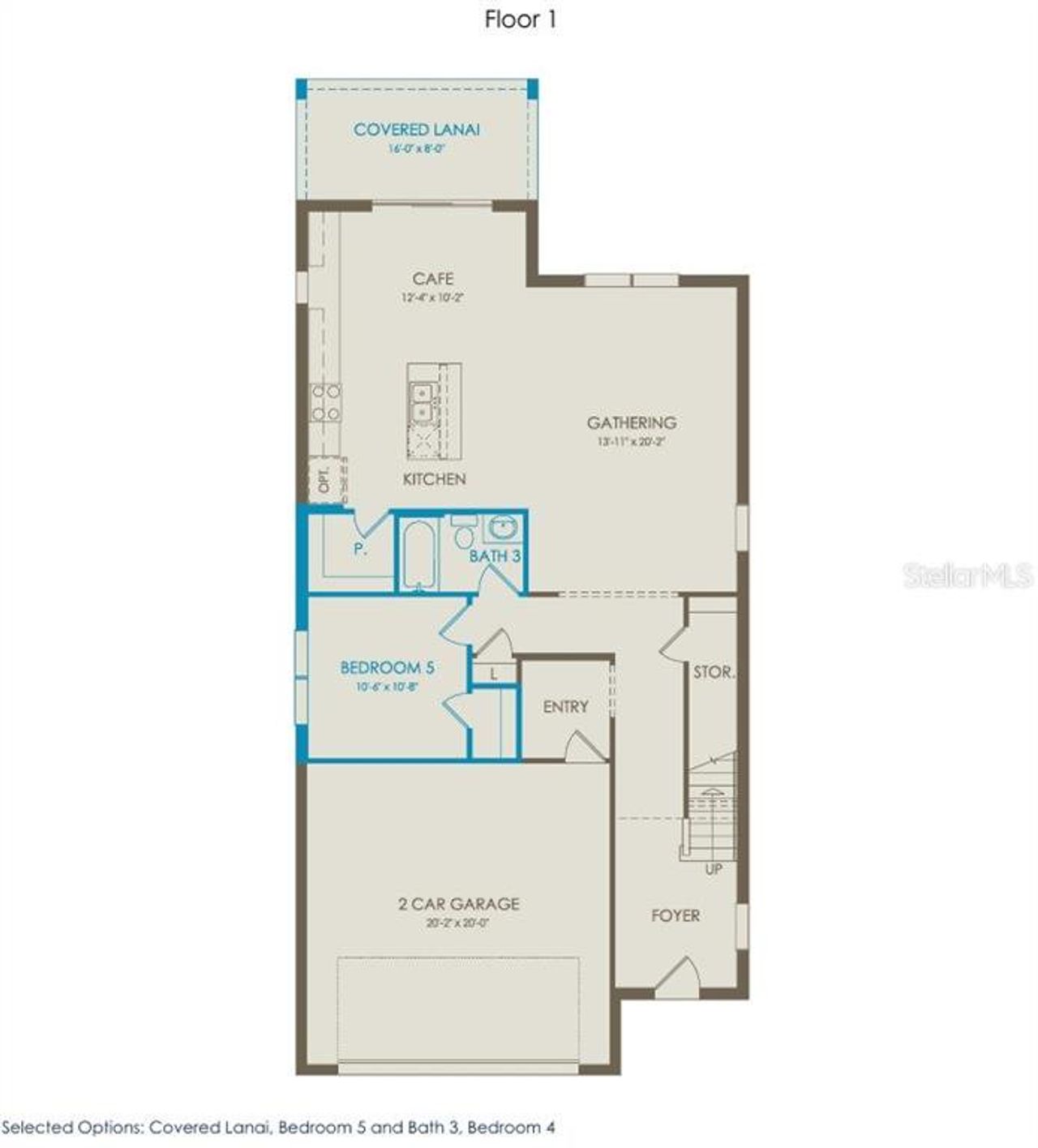 2D floor plan layout of this home in Oakfield Trails, Parrish, FL (Image 2). 2D floor plan layout of this home in Oakfield Trails, Parrish, FL (Image 2).