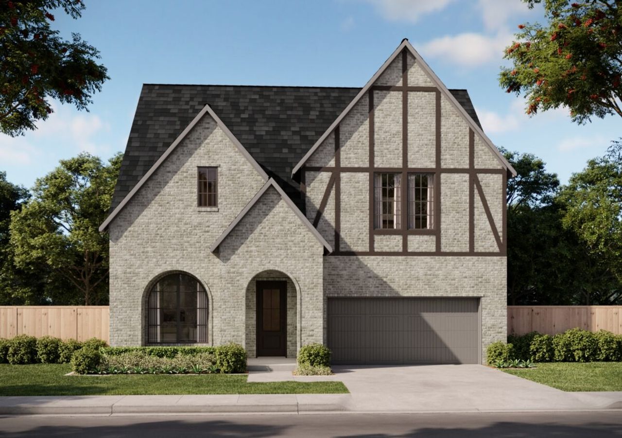Representative exterior photo of a completed home built from the Shelby by Olivia Clarke Homes in Sherley Farms, Anna, TX (Image 2).