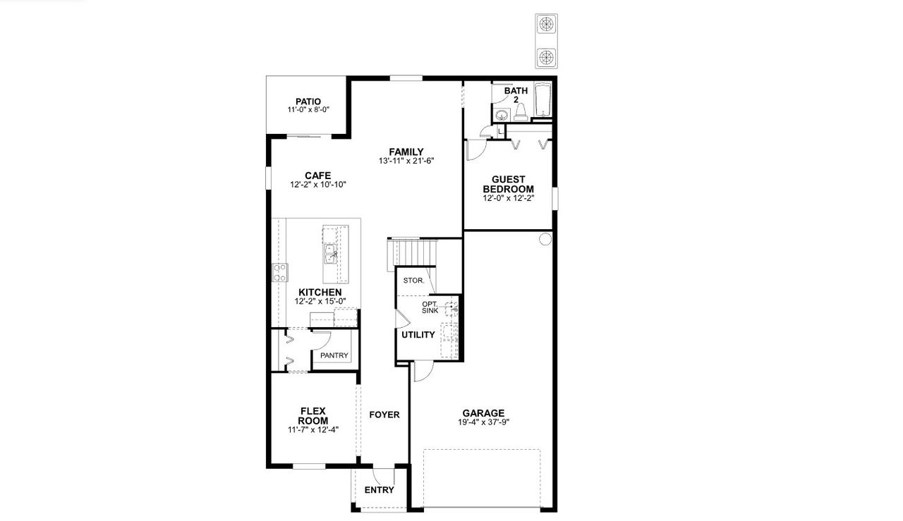 2D floor plan layout of this home in Fox Branch, Lakeland, FL (Image 2). 2D floor plan layout of this home in Fox Branch, Lakeland, FL (Image 2).