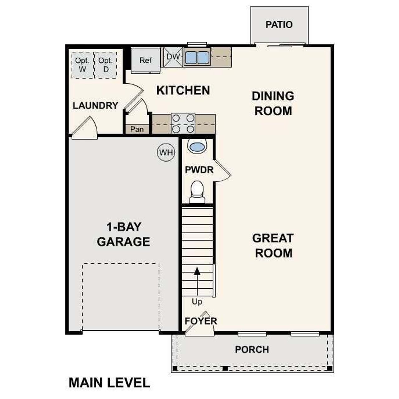 2D floor plan layout of this home in Kinsale, Macon, GA (Image 2).