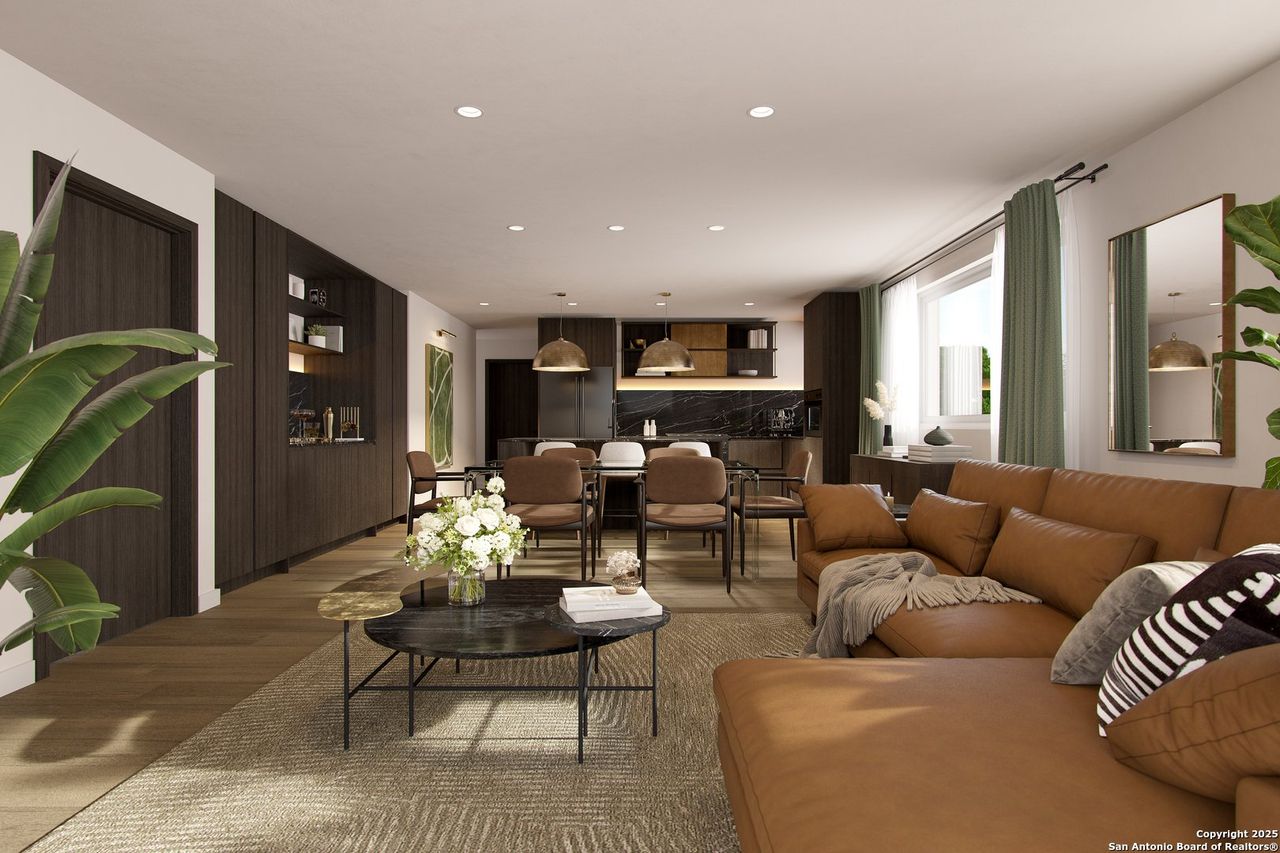 Furnished interior view inside a new home in , San Antonio (Image 2).