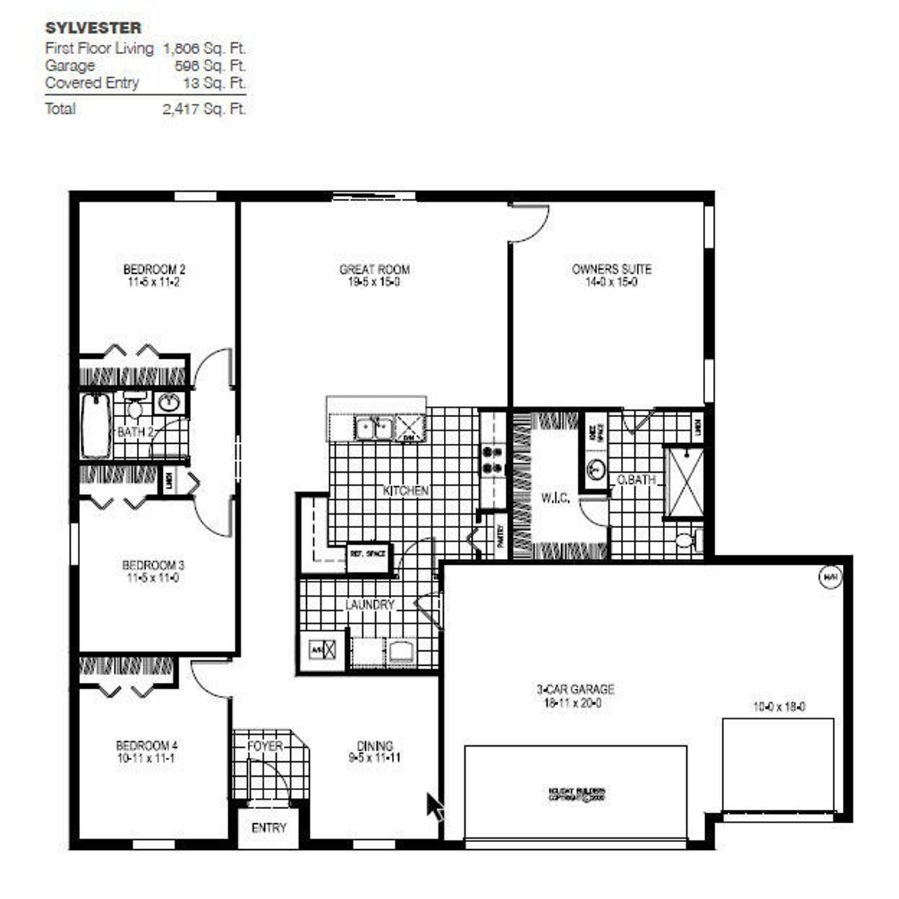 Sylvester floorplan