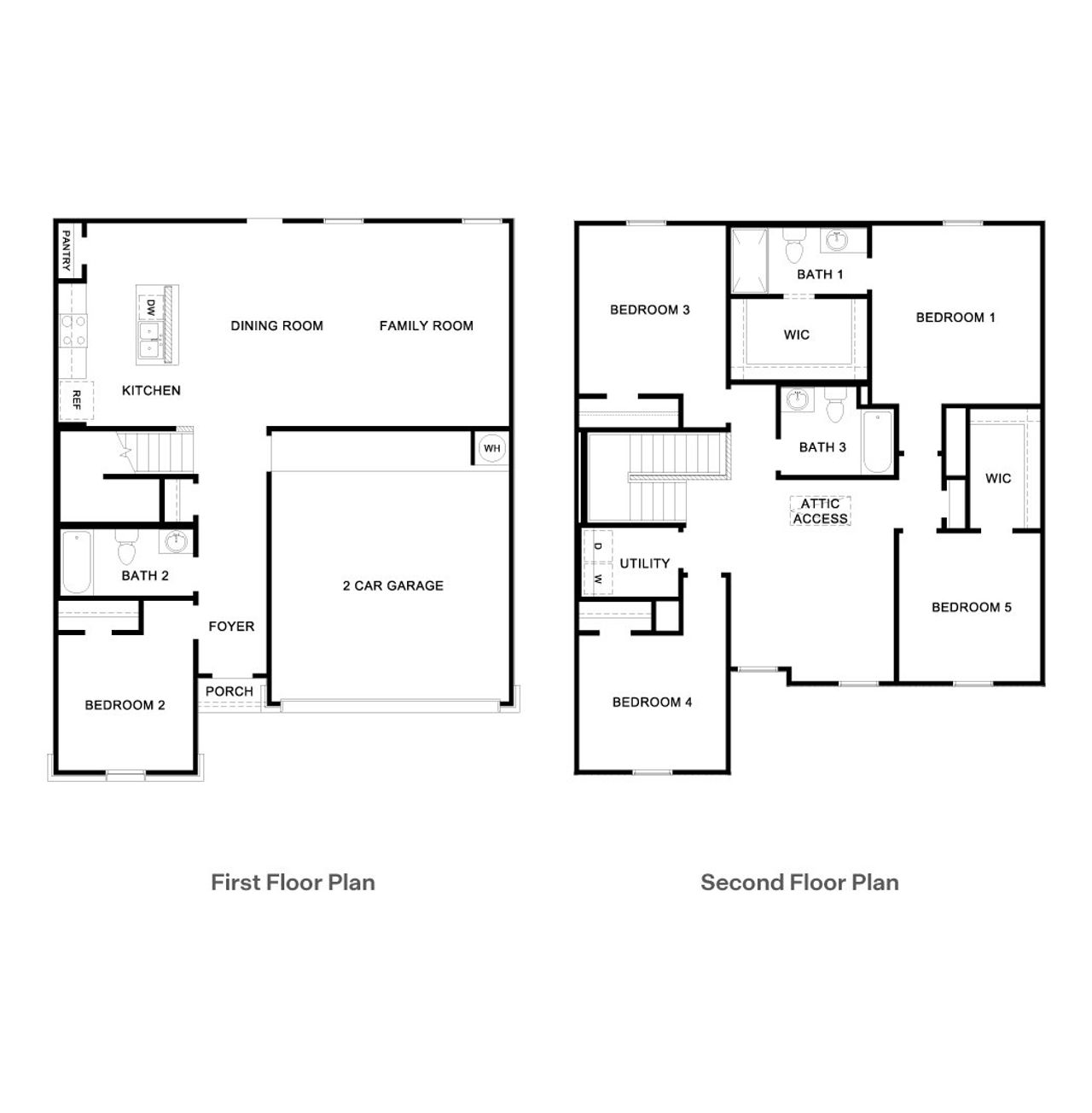 2D floor plan layout of this home in Durango, Mustang Ridge, TX (Image 2).