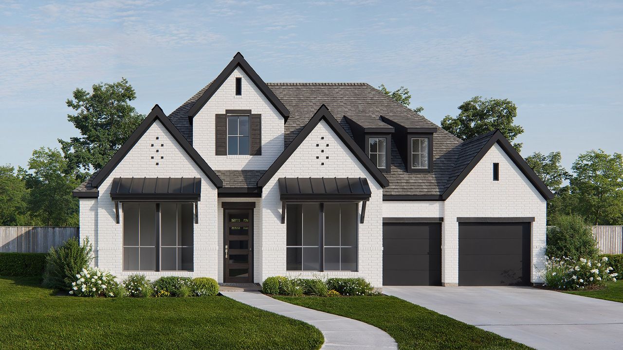 Representative exterior photo of a completed home built from the 502A by Britton Homes in Walsh, Aledo, TX (Image 2).