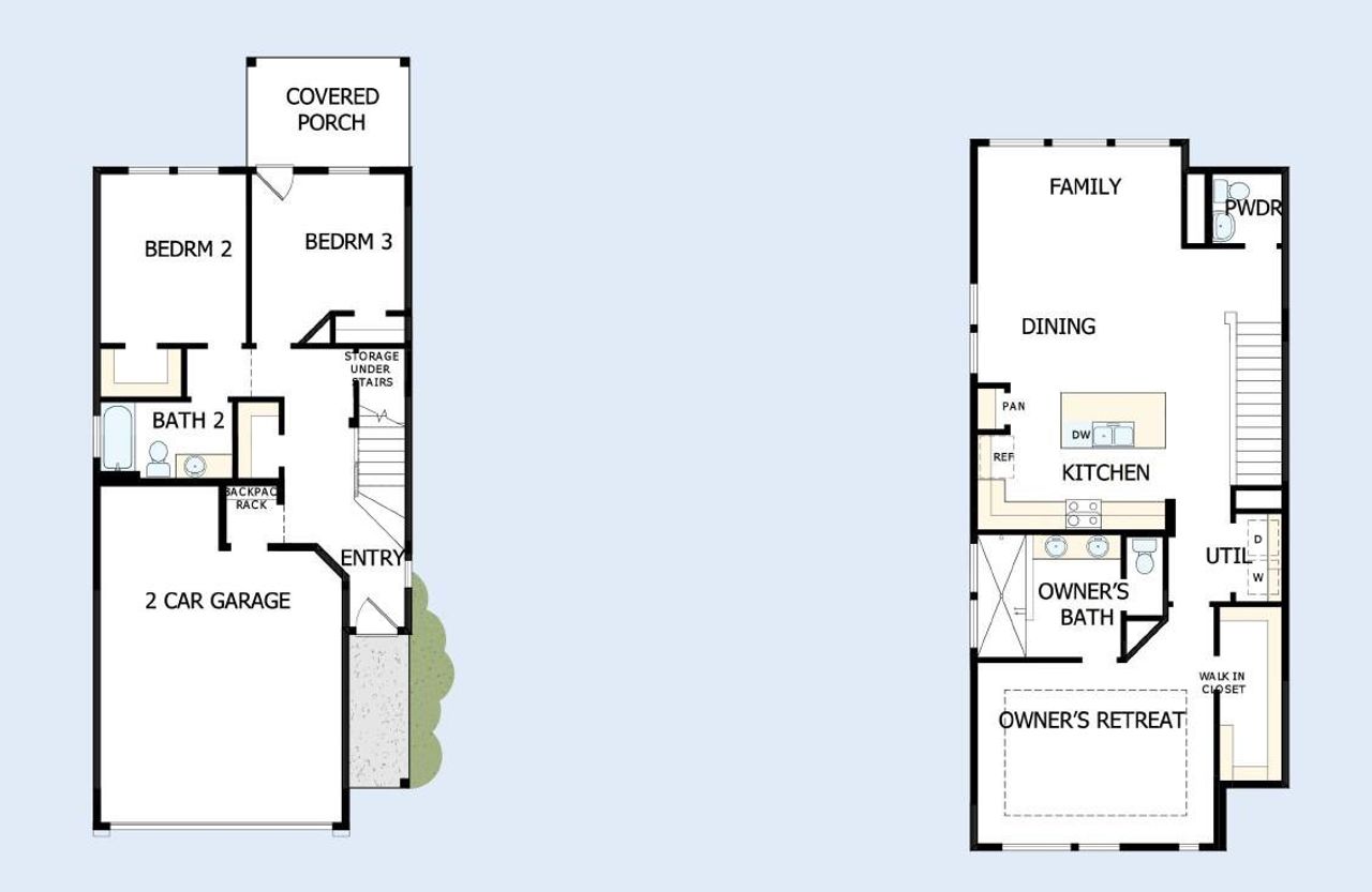Floor Plan - 1st and 2nd Floors