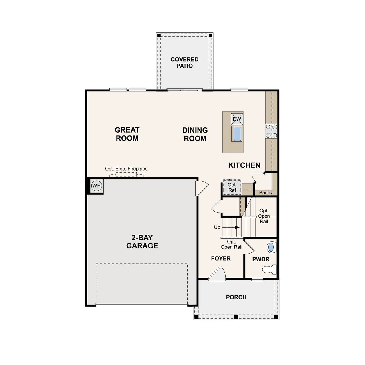 2D floor plan layout of this home in Martins Glen, Antioch, TN (Image 2).
