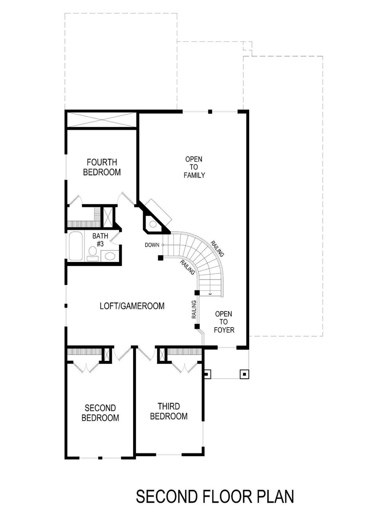 2D floor plan layout of this home in Edgewood Creek, Celina, TX (Image 2).
