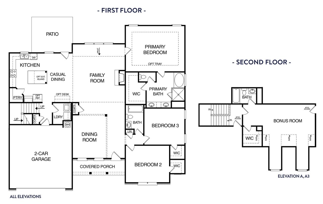 2D floor plan layout of this home in Woodland Hills, Loganville, GA (Image 2).