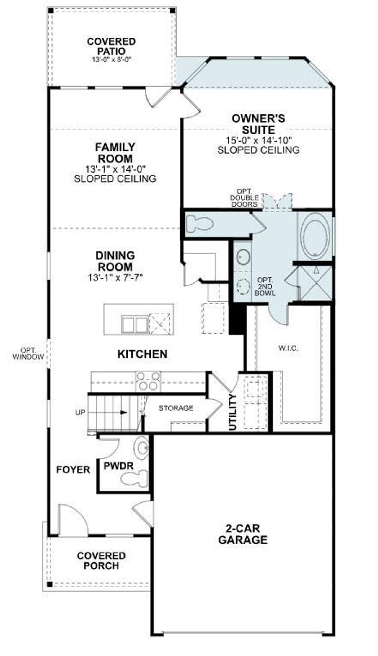 2D floor plan layout of this home in Summerview, Fulshear, TX (Image 2).