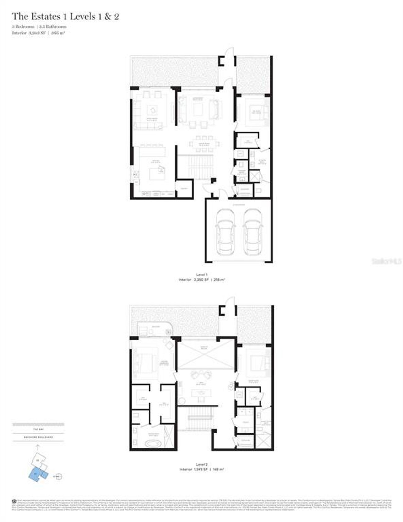 2D floor plan layout of this home in The Ritz-Carlton Residences, Tampa, FL (Image 2). 2D floor plan layout of this home in The Ritz-Carlton Residences, Tampa, FL (Image 2).