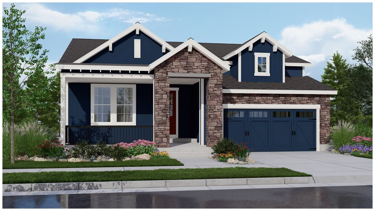 Representative exterior photo of a completed home built from the The Lupine by Remington Homes in Painted Prairie, Aurora, CO (Image 2).