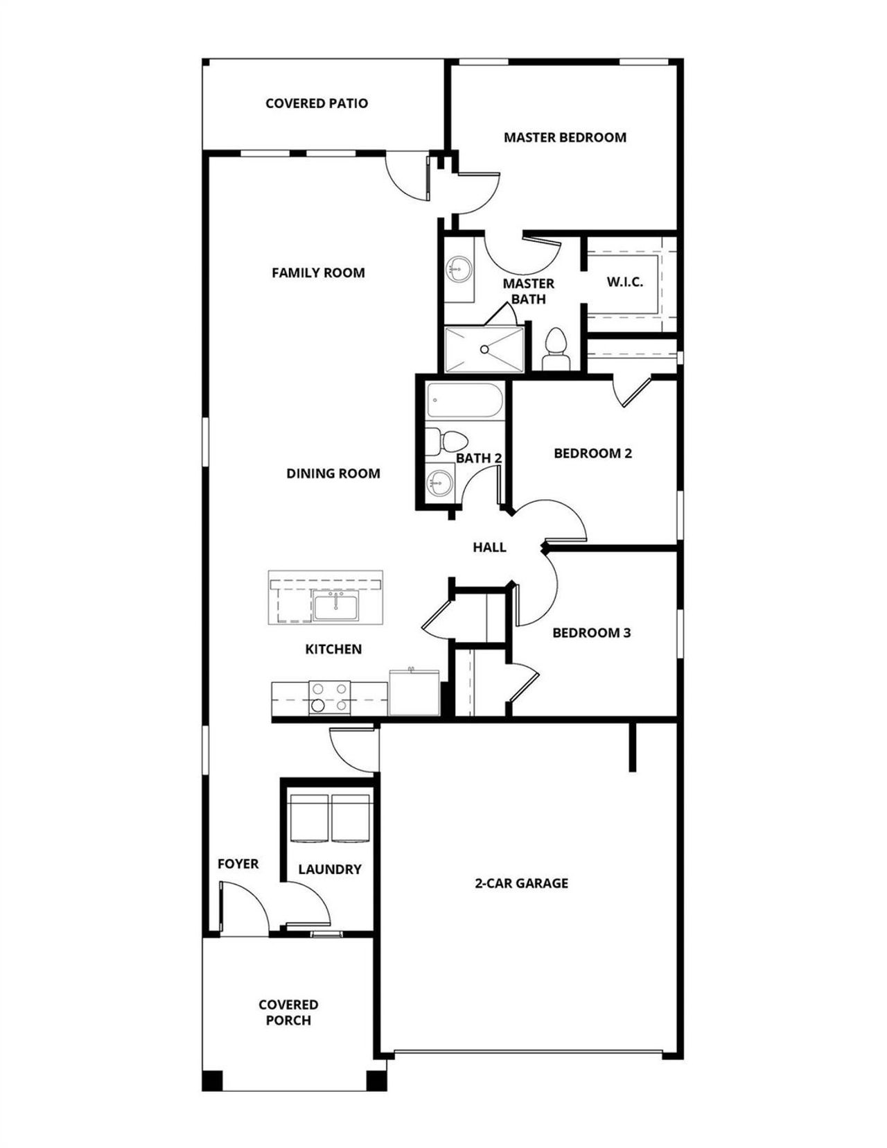 2D floor plan layout of this home in , Hockley, TX (Image 2).
