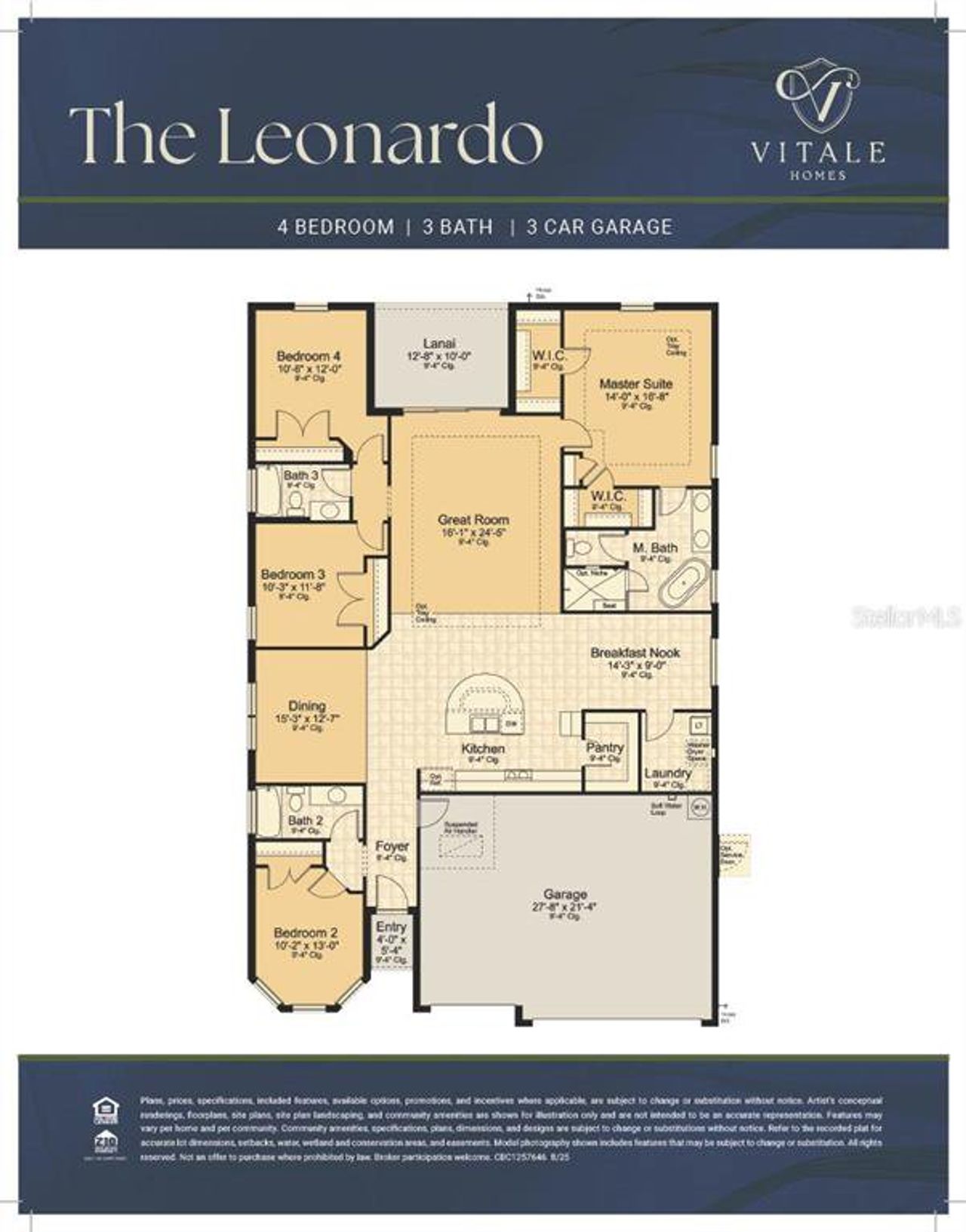 2D floor plan layout of this home in Hidden Ridge, New Port Richey, FL (Image 2). 2D floor plan layout of this home in Hidden Ridge, New Port Richey, FL (Image 2).