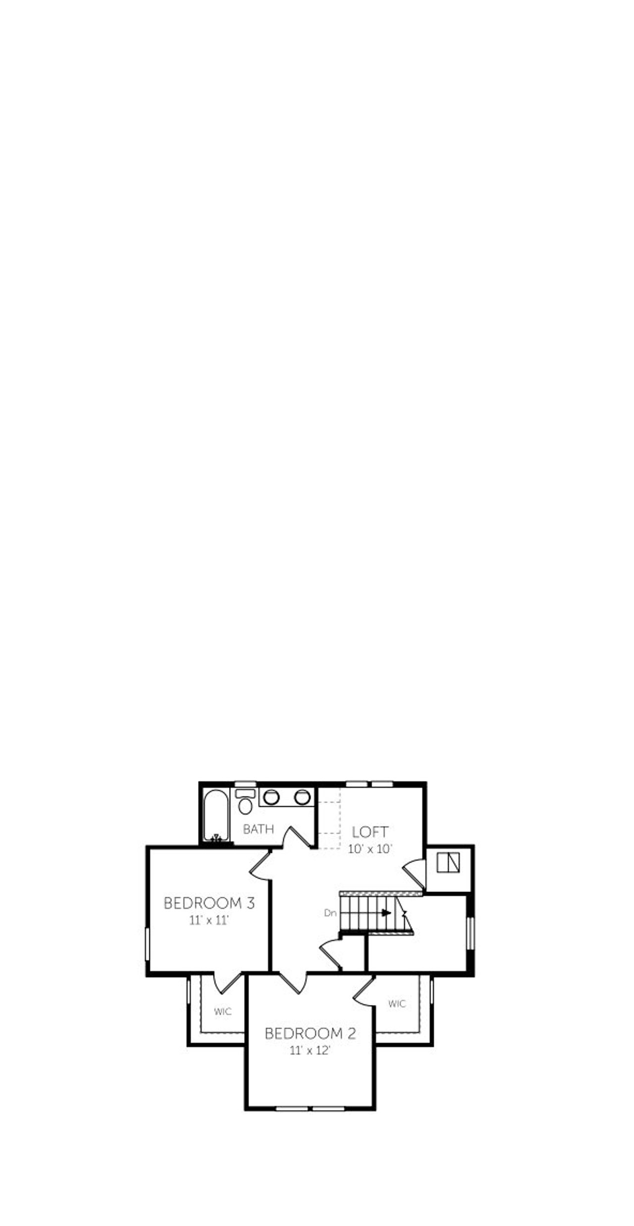 2D floor plan layout for the Talbot - 40' Homesites by Dream Finders Homes in Laureate Park, Orlando, FL (Image 2). 2D floor plan layout for the Talbot - 40' Homesites by Dream Finders Homes in Laureate Park, Orlando, FL (Image 2).