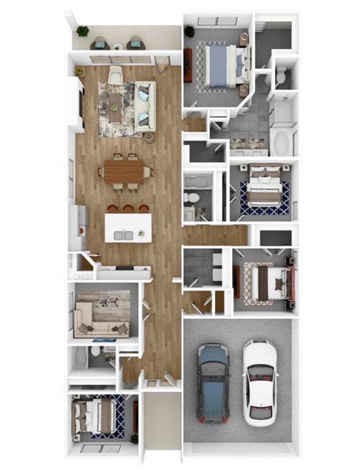 2D floor plan layout of this home in Clearview Ranch, Royse City, TX (Image 2). 2D floor plan layout of this home in Clearview Ranch, Royse City, TX (Image 2).