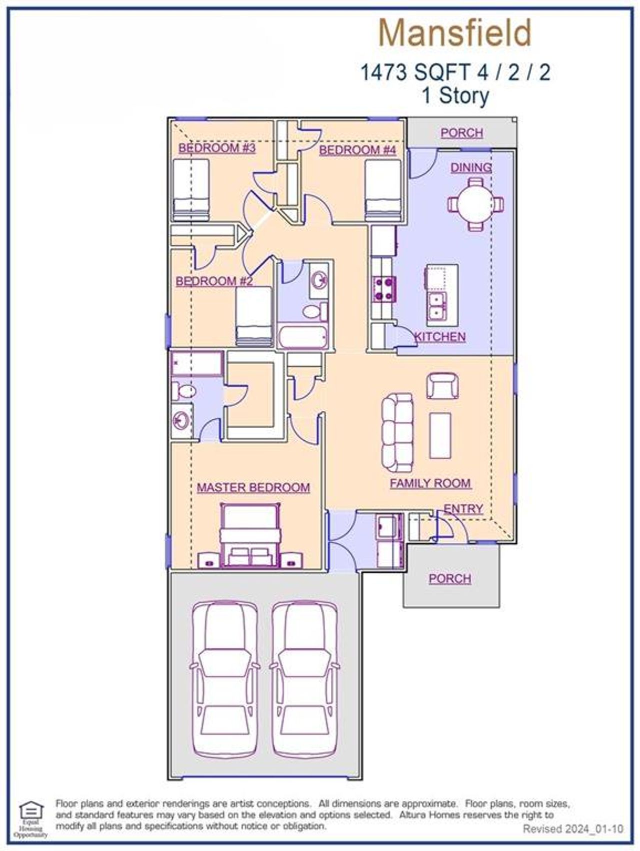 Mansfield Floor Plan - Representative(DEF) SC