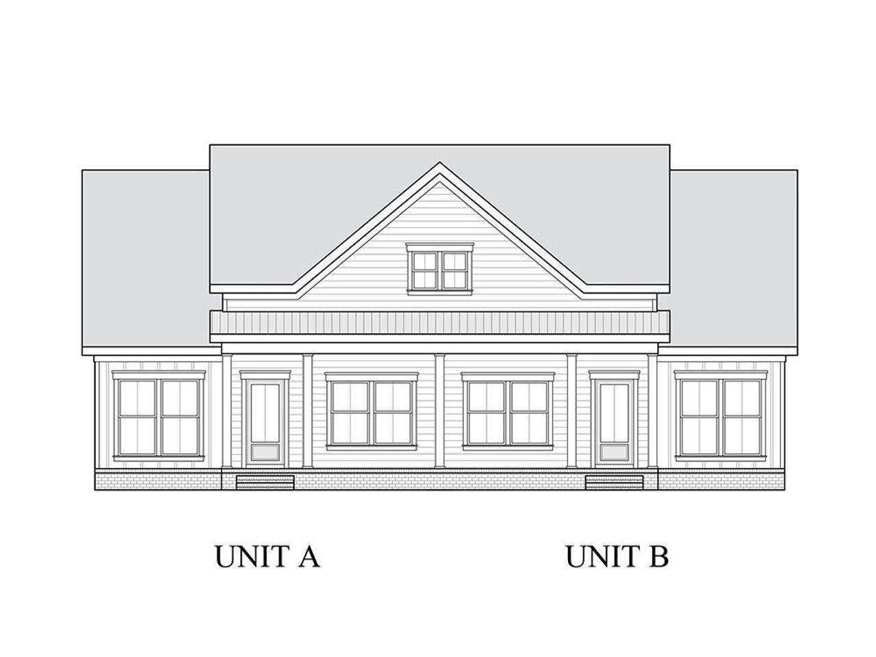 Jasper Elevation A, Unit A & B Townhomes