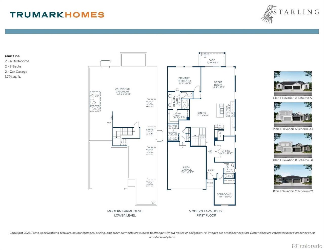 2D floor plan layout of this home in , Parker, CO (Image 2).