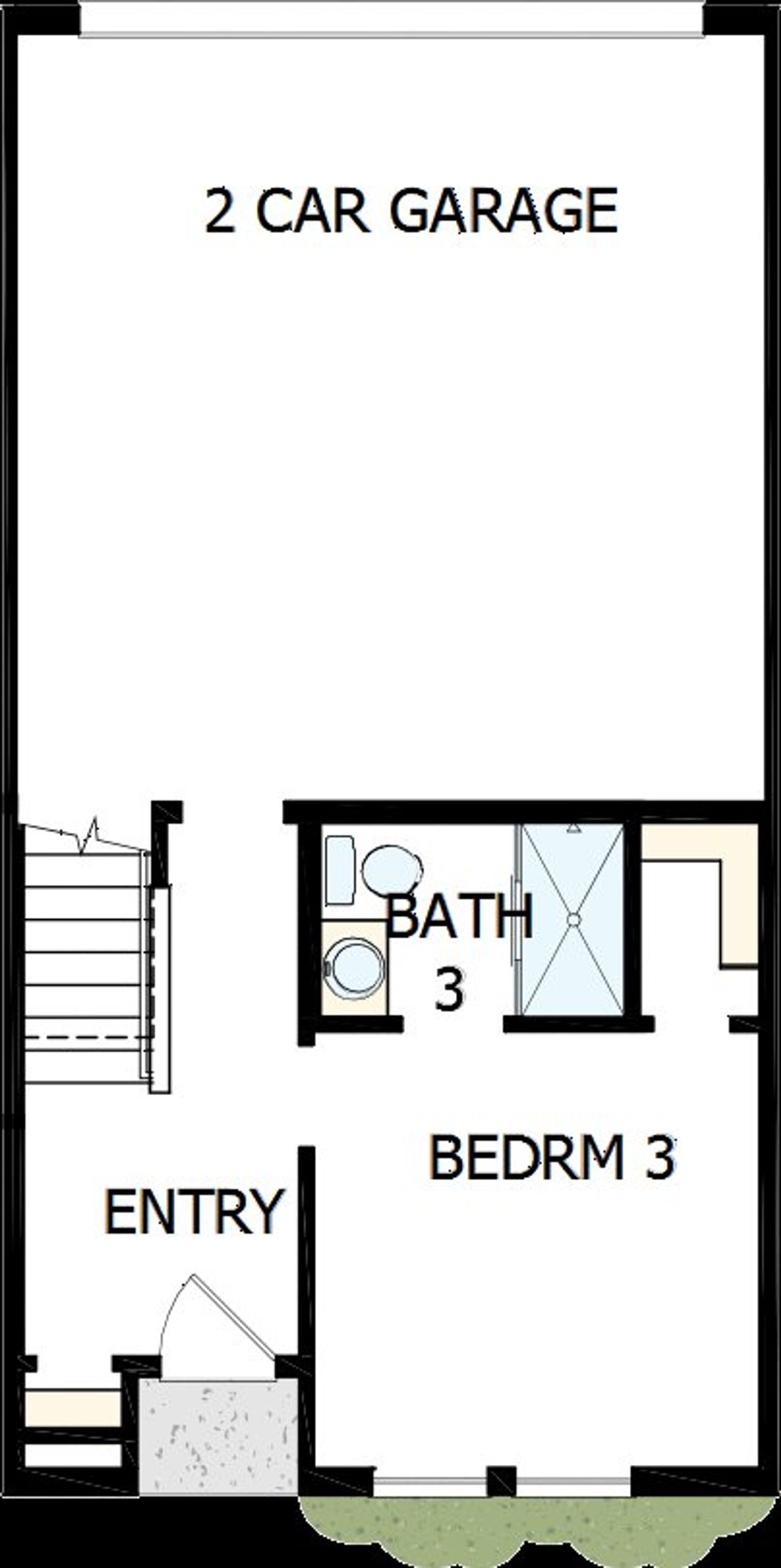 2D floor plan layout of this home in Towns at Union, St. Petersburg, FL (Image 2). 2D floor plan layout of this home in Towns at Union, St. Petersburg, FL (Image 2).