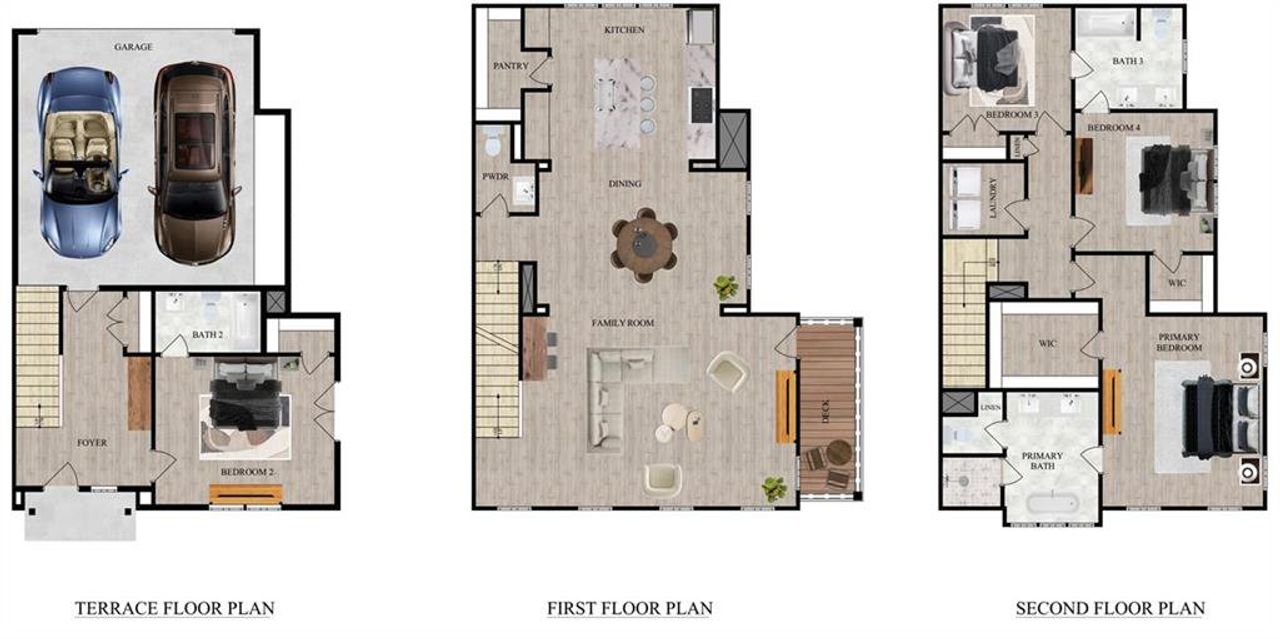 2D floor plan layout of this home in , Brookhaven, GA (Image 2).